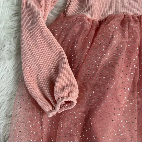 NWOT H&M Pink Sparkly Tulle Dress Size 6X - Picture 2 of 5